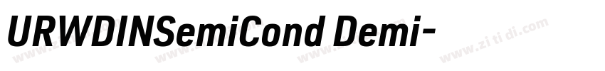 URWDINSemiCond Demi字体转换